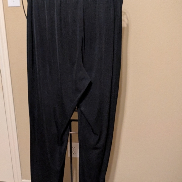 Addition by Chico's Elegant Black Straight Leg, Elastic Waist Pants - Picture 3 of 7